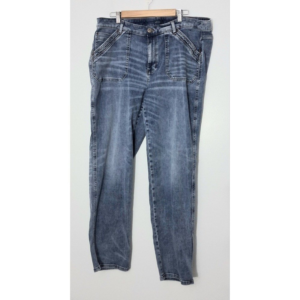 J Jill Jeans Women's Size 20 High-Rise Straight Leg Ankle Blue Denim Pre-owned